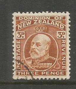 NEW ZEALAND  133  USED,  EDWARD VII