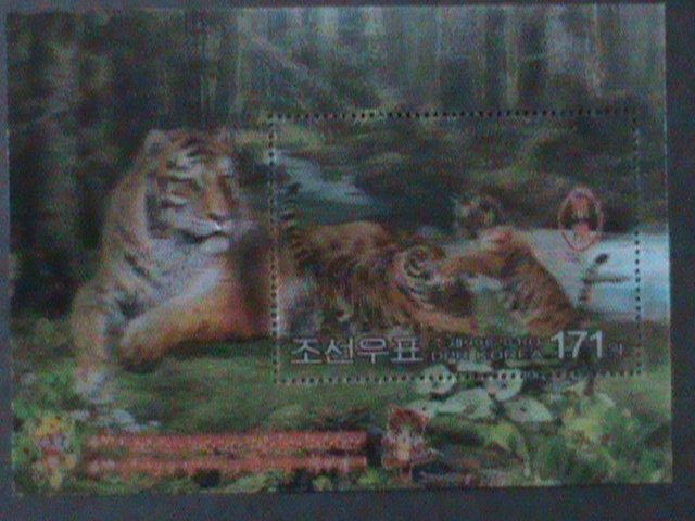 KOREA-2010-SC#4893 LOVELY TIGR & CUBS  MNH 3D STAMP-S/S-VF-RARE-HARD TO FIND