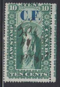 Canada, Revenue,  10c Ontario Law Stamp (OL 2) USED