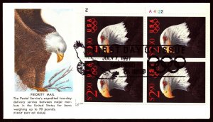 Scott 2540 $2.90 Priority Mail Gil-Craft FDC Plate Block Of 4