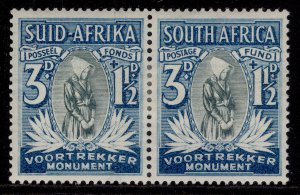 SOUTH AFRICA GV SG53, 3d + 1½d grey-green & blue, M MINT.
