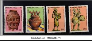 BURKINA FASO - 1985 ARTIFACTS SCOTT#739-742 (#742 is AIRMAIL) - 4V - MINT NH