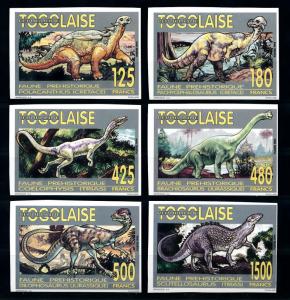 [75638] Togo 1994 Prehistoric Animals Dinosaurs Imperf. Set MNH
