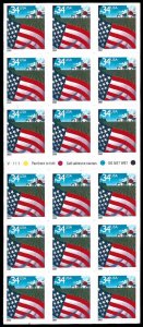 3450a MNH ATM Pane of 18, First Class Flag over Farm P#V1111 *