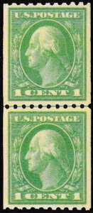 U.S. Scott # 441 Coil Line Pair, 1914, 1¢, PSE Cert., XF 90, Mint, OGnh