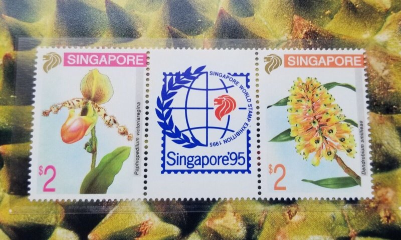 *FREE SHIP Singapore Orchids IV 1994 1995 Flower Flora (p. pack) MNH '95 Expo