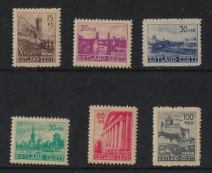 Estonia- 1941 German occup. Issue Scott NB1-NB6 MNH except NB3 MLH. NB5  (a5701