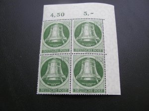 GERMANY BERLIN 1951-2 MNH  SC 9N76 BELL PB XF 72+ EUROS (117)