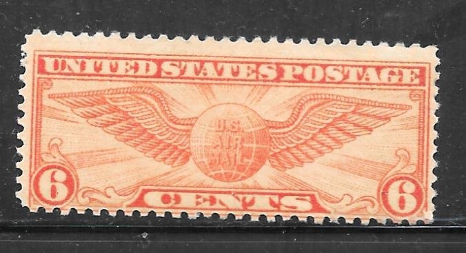 USA C19: 6c Winged Globe Airmail, mint, NH, AVG