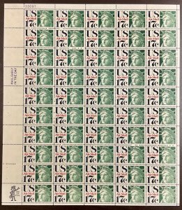 C80 Airmail Statue of Liberty Head MNH 17 c sheet of 50 FV $ 8.50   1971