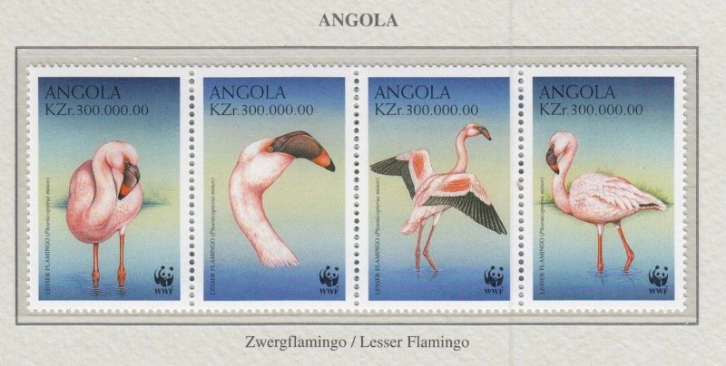 ANGOLA 1999 WWF Fauna Birds MNH(**)