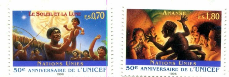 United Nations Geneva Scott #294-295 50th Anniversary of UNICEF MNH