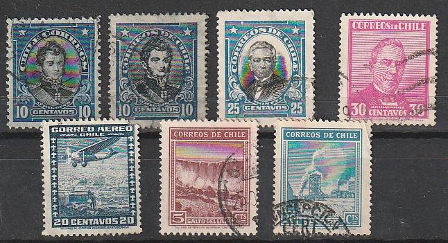 Chile Used lot of 7