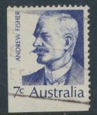 Australia  Sc# 514  Andrew Fisher 1972  Used  Booklet stamp see details 