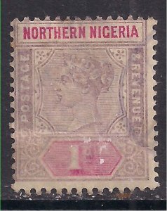Northern Nigeria 1900 QV 1d Mauve & Carmine Used SG 2 ( F1049 )