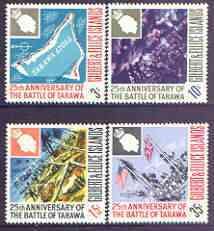 GILBERT & ELLICE IS. - 1968 - Battle of Tarawa, 25th Anniv - Perf 4v Set - MNH