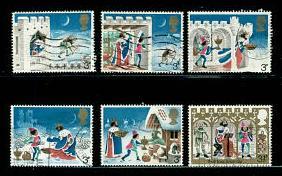 Great Britain - #709 - 714   1973 Christmas  set  - Used