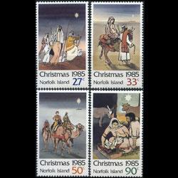 NORFOLK IS. 1985 - Scott# 373-6 Christmas Set of 4 NH