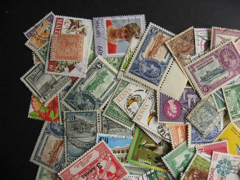 Scrap pile of 125 British Commonwealth! Duplication,mixed condition,what lurks?