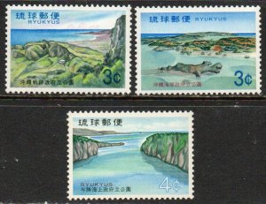 Ryukyu Islands Sc #217-219 Mint Hinged