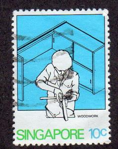 Singapore 371 - Used-NH - Woodworking (cv $0.30)