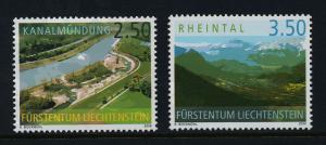 Liechtenstein 1340-1 MNH Architecture, Nature, Rhine Canal