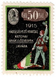 (I.B) Hungary (Great War) Cinderella : War Comforts Fund 50f