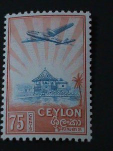 ​CEYLON-1950-SC#307-12 SIX VERY OLD RARE STAMPS  MLH VF-74 YEARS OLD LAST ONE