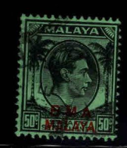 Straits Settlements Scott 267 BMA MALAYA overprint Used