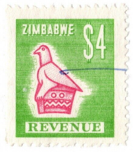 (I.B) Zimbabwe Revenue : Duty Stamp $4