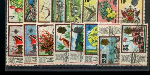 ? TRINIDAD & TOBAGO #144-159 set of 16, used Cat $22 used stamps