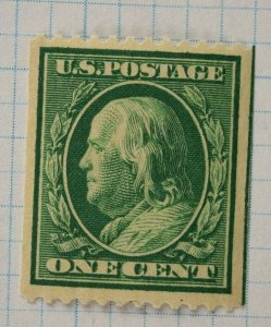 US sc#348 single guide line Mint MNH Inverted? watermark sheet center stamp