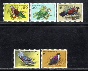 PAPUA NEW GUINEA SC# 465-69 FVF/MOG