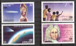 Vanuatu 1986 Space Halley's Comet Mi. 728/31 MNH