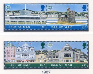 1987 Isle of Man SG344/SG347 Architecture Set Unmounted Mint