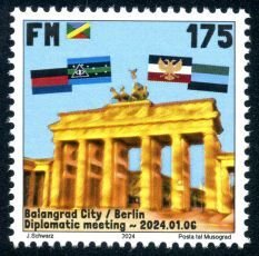 MUSOGRAD, MICRONATION - 2024 - Diplomatic Dinner - Perf 1v - MNH - Private Issue