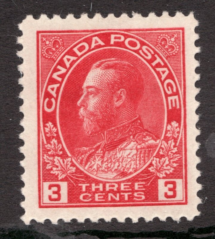 #109 - Canada - 3c - 1923 - Admiral - MLH - VF -  superfleas - est$30