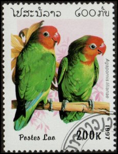 Laos 1314 - Cto - 200k Lilian's Lovebird (1997)