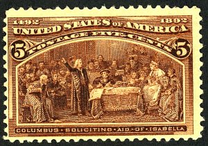 U.S. #234 MINT OG HR CORNER THIN