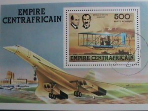 ​CENTRAL AFRICA-1978- WRITE BROTHERS & AND GLIDER- CTO S/S VERY FINE