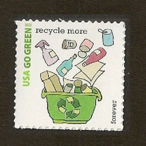 US 4524i Go Green Recycle More F single MNH 2011