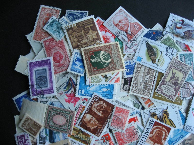 Russia about 500 interesting all ages mixture (duplicates, mixed condition)