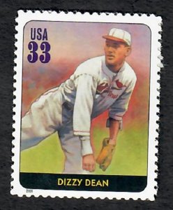 3408s Dizzy Dean Legends of Baseball MNH single