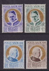 Vatican City  #145-148   MNH   1951  Pope Pius X