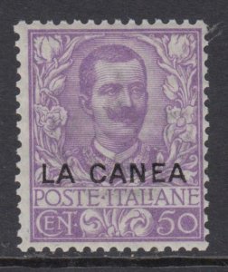 ITALY - LA CANEA (Creta) Sassone n.11 MNH** super centered  RARE cv 210$