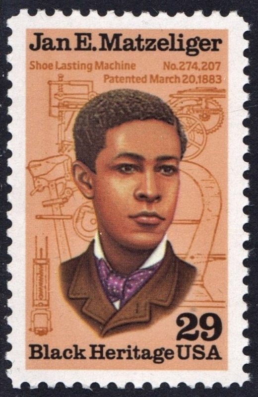 SC#2567 29¢ Black Heritage: Jan E. Matzeliger Single (1991) MNH