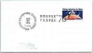 US SPECIAL EVENT COVER HOUPEX STAMP EXHIBITION AT HOUSTON TEXAS 1978