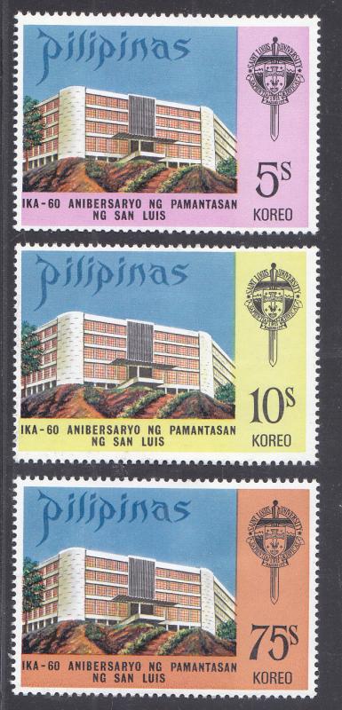 Philippines Scott #1183-1185 MH