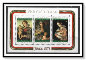 Burundi #B51a Semi-Postal Souvenir Sheet MNH