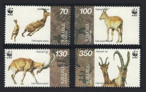 Armenia WWF Wild Goat 4v 1996 MNH SC#540-543 SG#358-361 MI#298-301